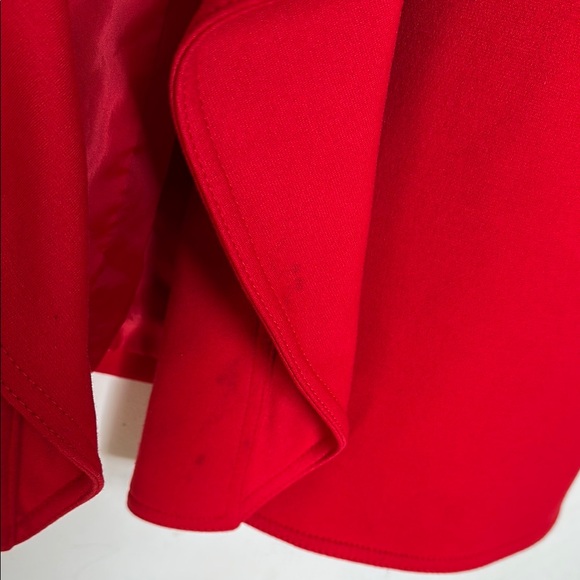 Calvin Klein Red Ruffle Jacket - Picture 3 of 5